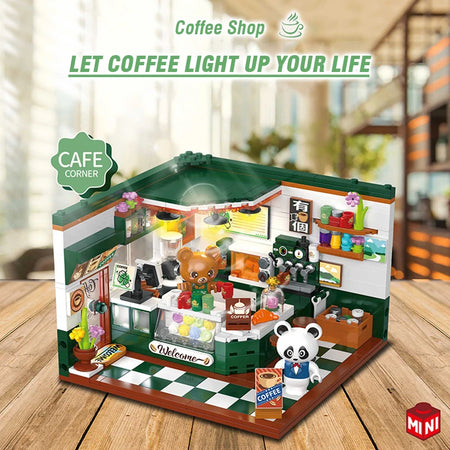 Street View Building Blocks &ndash; Creative Coffee Shop Assembly Set