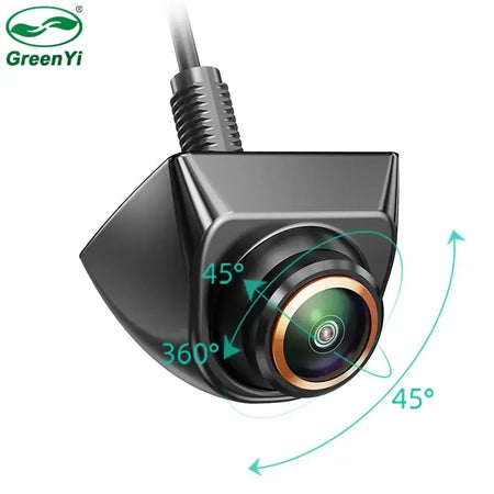 GreenYi 360° Adjustable Front/Backup Camera, Fish Eye Lens OEM Mini Style, Side/Rear View Camera Night Vision Waterproof by InterCyprus Trading Ltd