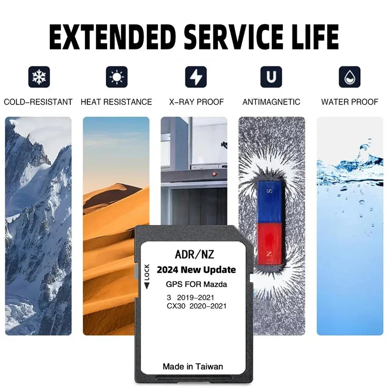 Mazda 3 CX-30 GPS SD Card Australia NZ Map 2024 - New Maps