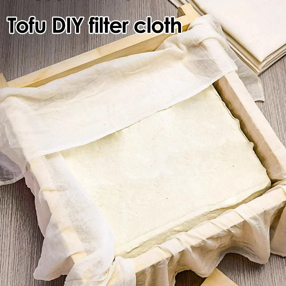 Reusable Cotton and Polyester Filter Cloth for Home Brewing and Food Prep