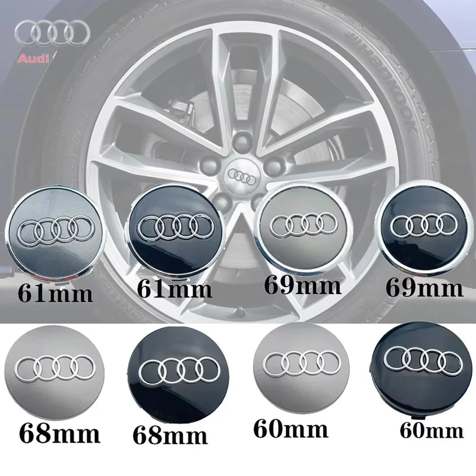 Tappi centrali in ABS alluminio per Volvo e Audi A3 A4 A5 A7 S3 S4 S5 S7