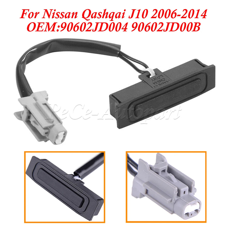 Interruptor de apertura de la cerradura del maletero para Nissan Qashqai J10 90602JD004