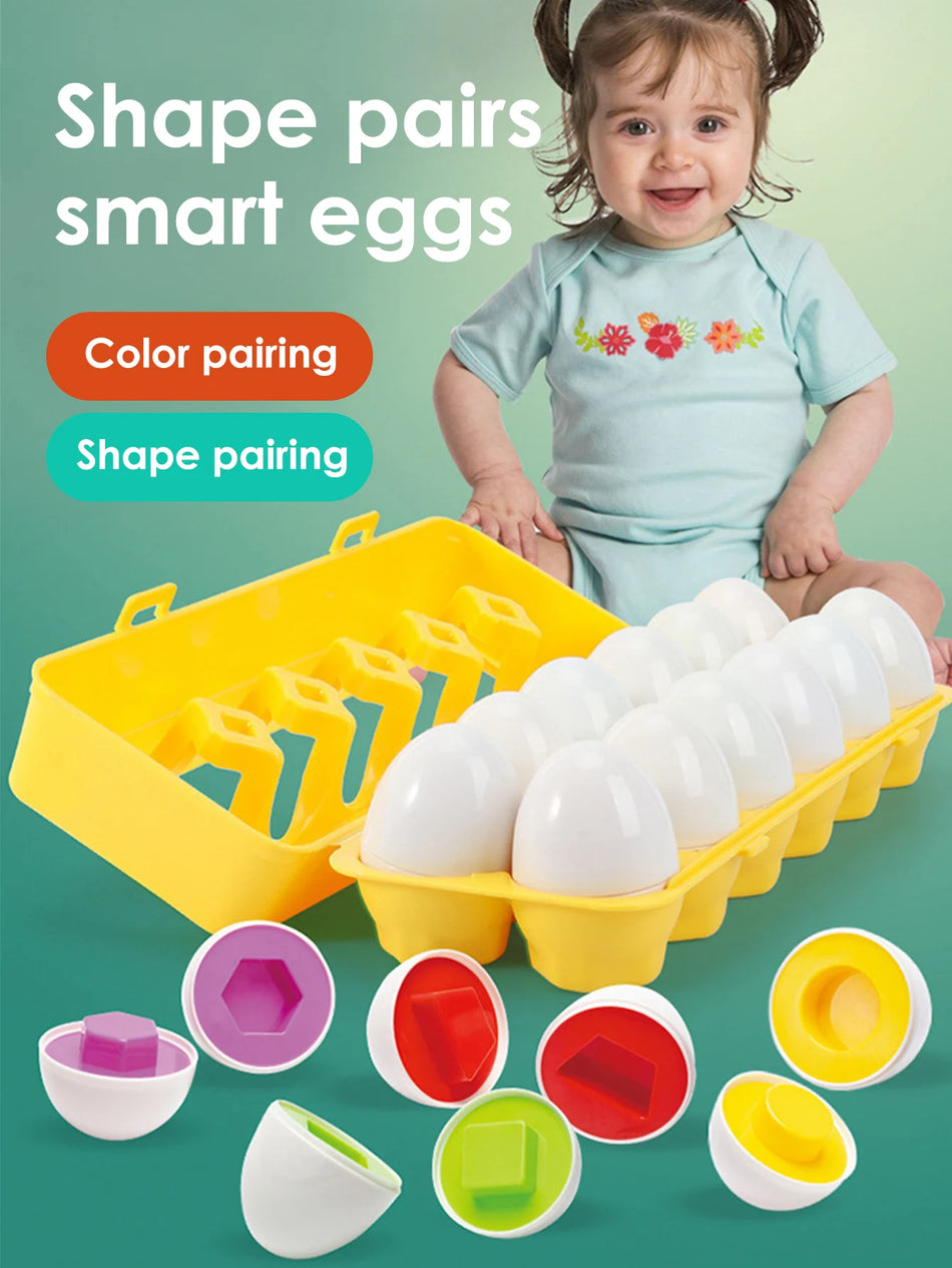 Twisted Egg Color Shape Classification Training Toy For Kids