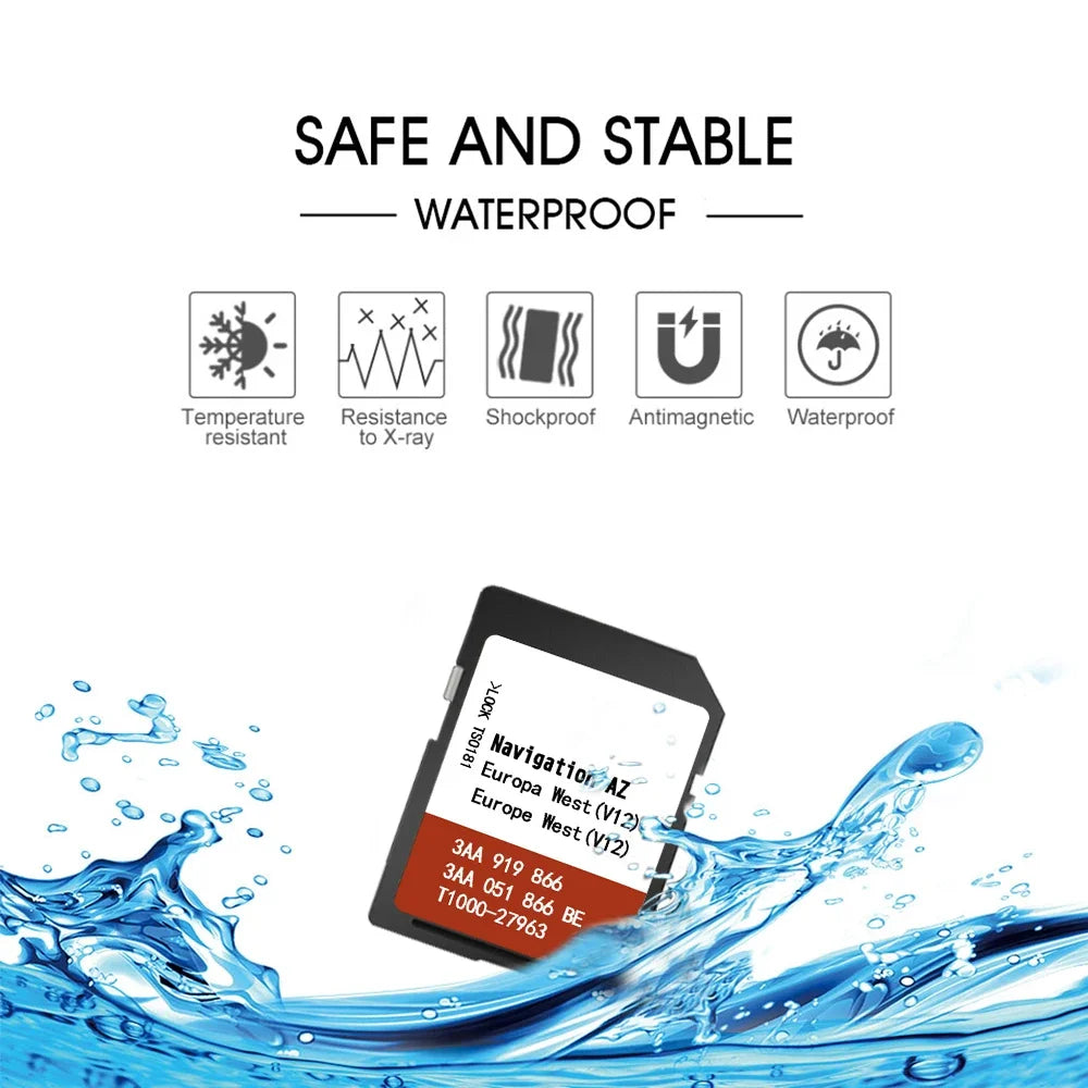 RNS 315 Western Europe Map Update SD Card - Latest Maps