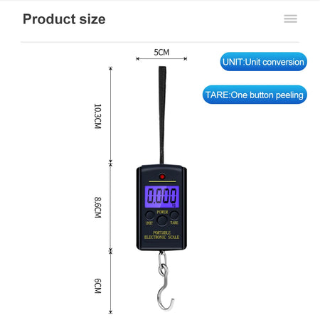 40kg x 10g Pocket Digital Scale Y029 &ndash; Ultra Compact