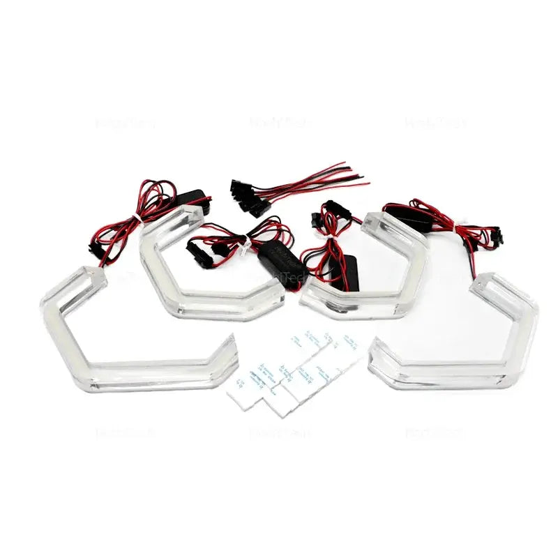 For BMW E92 E93 Coupe Cabriolet M3 Pre LCI and LCI Retrofit DTM M4 Style Lemon Yellow White Headlamp CSL Style Angel Eyes Kit by InterCyprus Trading Ltd