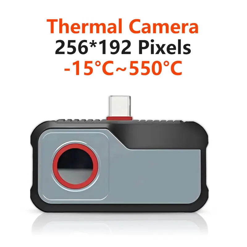 Android Type-C Thermal Imager 25Hz - High Resolution 256x192 Pixels for Solar Panel and Electronic Device Diagnostics
