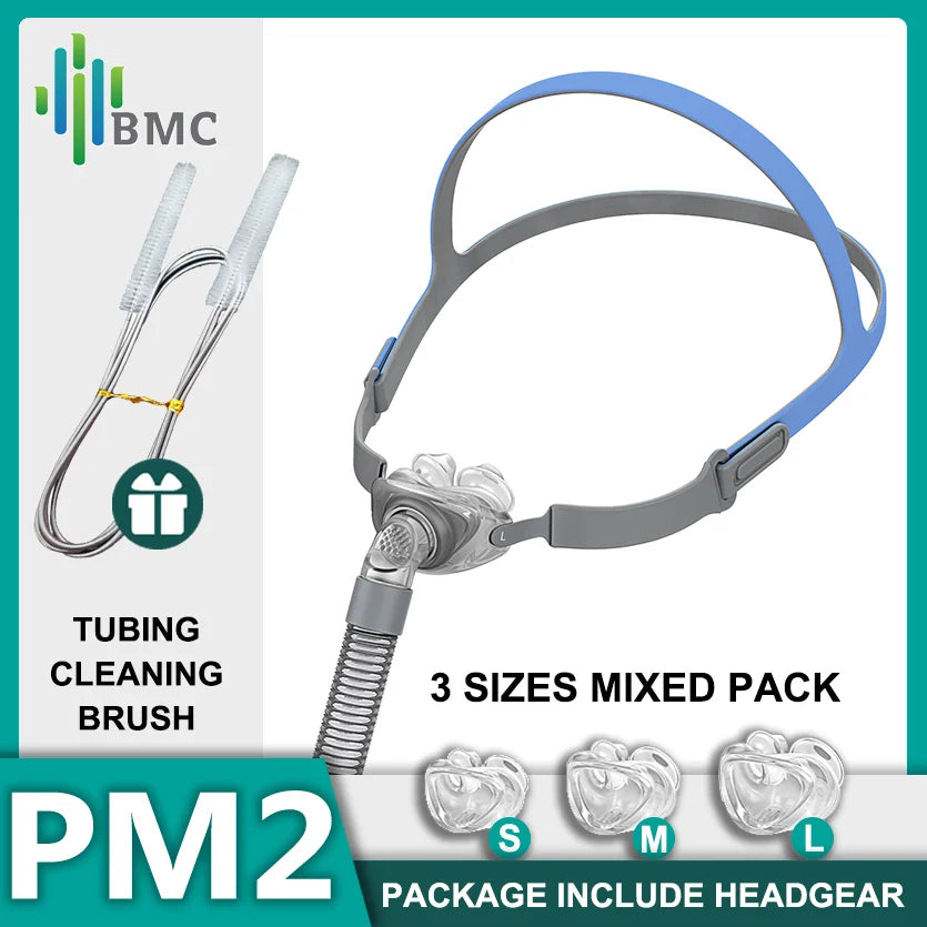 BMC PM2 Burun Yastığı CPAP Maskesi Başlık ile S M L