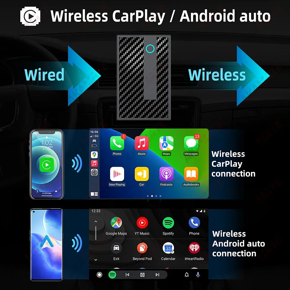 AKAMATE Wireless CarPlay Android Auto &ndash; Closed System 32GB