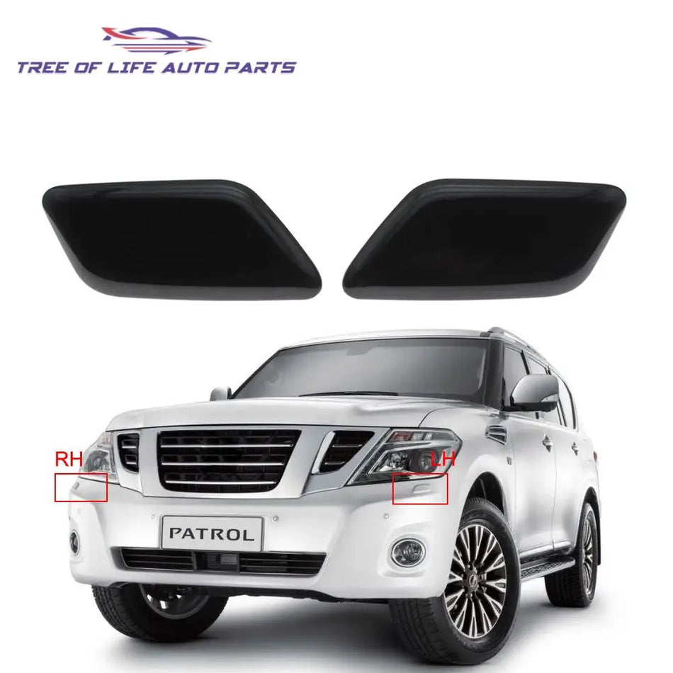 Coperchio dell'ugello del lavavetri dei fari Nissan Patrol, cappuccio in plastica per getto d'acqua
