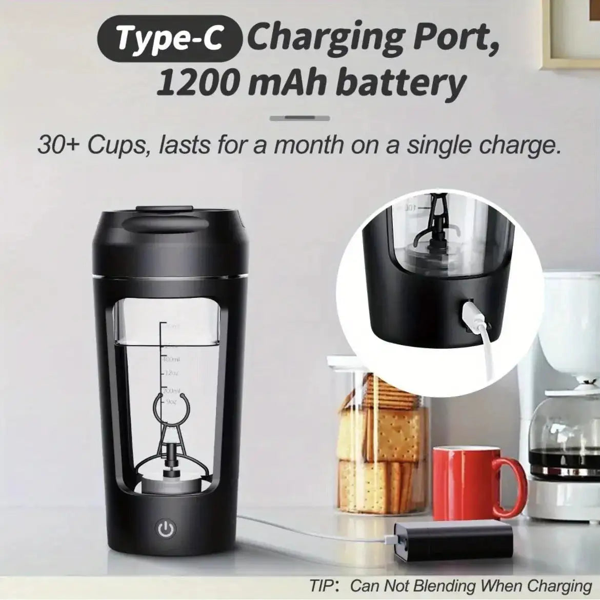 500ML Electric Protein Shaker Bottle 7000rpm USB C Charging