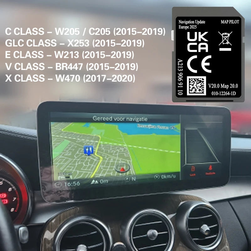 A213 GPS Navigation SD Card V20 - Europe Maps 32GB CHINA / A213 V20