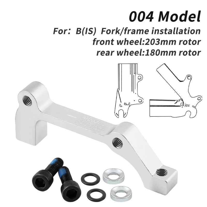 MUQZI Disc Brake Caliper Mount Adapter &ndash; Versatile Compatibility With Multiple Rotor Sizes