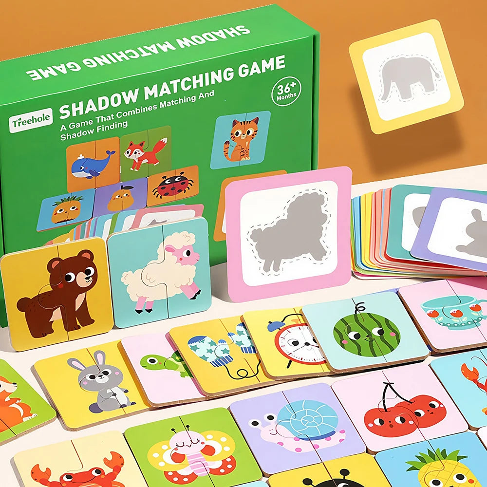 Wooden Animals Matching Game &ndash; Early Learning Skills Matching Game