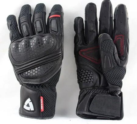 WILLBRO Revit Dirt 2 Black Leather Touch Screen Motorcycle Gloves