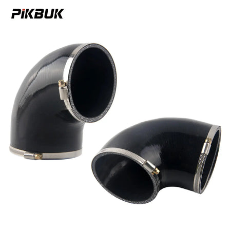 PIKBUK Silicone Elbow Silicone Hose Turbo Coupler Intake Pipe 4" Inch 102mm 90 Degree Black by InterCyprus Trading Ltd