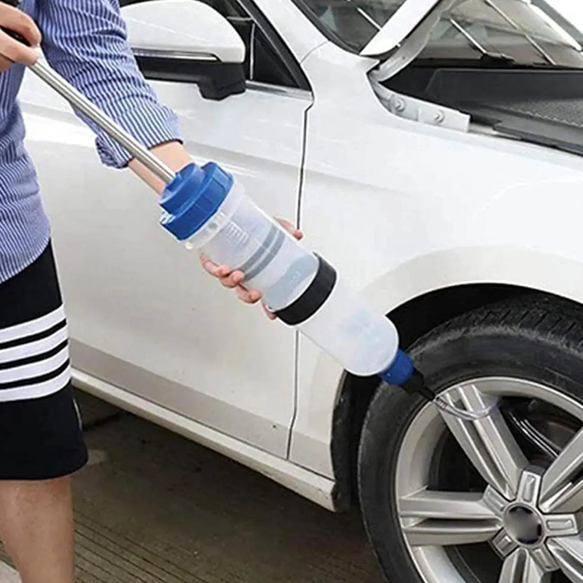 Car Engine Oil Fluid Pump Efficient Vacuum Manual Inhalation Syringe Style Engine Cooolant Transfer Translucent 500cc/1500cc by InterCyprus Trading Ltd