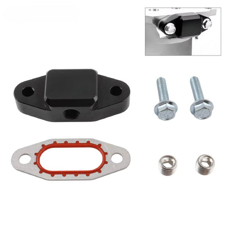 6061 T6 Aluminum Block Off Plate for Chevy GMC LS Gen III IV With Ports by InterCyprus Trading Ltd