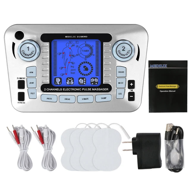 Hmeily 12 Modes EMS Muscle Stimulator &ndash; Pain Relief US TYPE