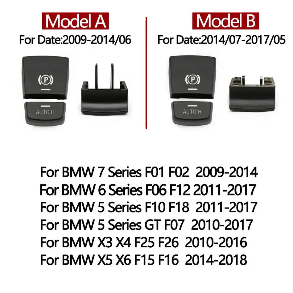 Electronic Parking Brake Switch Auto H Button Replacement For BMW 5 7 X3 X4 X5 X6 F Series F01 F02 F10 F18 F12 F15 F16 F25 F26 by InterCyprus Trading Ltd