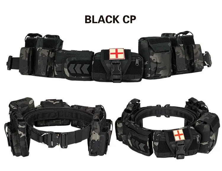 YAKEDA Tactical Duty Belt &ndash; Multi Pocket For Outdoors BCP