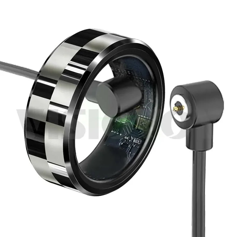 Visiovoy Smart Ring with NFC, Health &amp; Sleep Monitor, 5ATM Water Resistant, Multi-Sport Mode