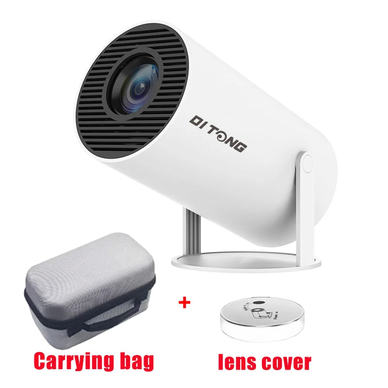 DITONG HY300 Plus Portable 4K HD Projector with Android Integration plus white package 2 / US PLUG