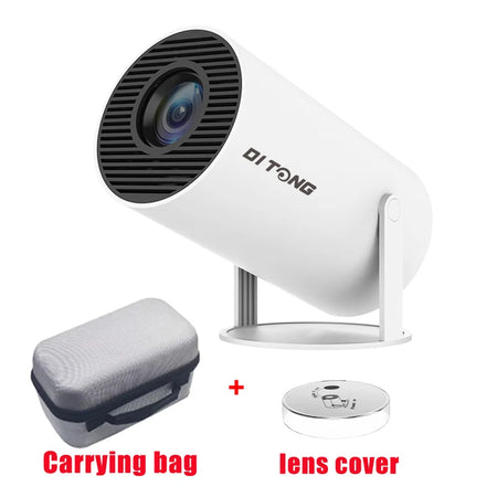 DITONG HY300 Plus Portable 4K HD Projector with Android Integration plus white package 2 / US PLUG