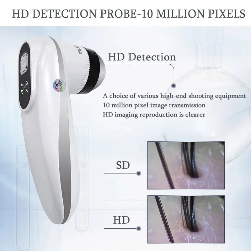 WIFI Scalp Skin Detector 50X200X - HD 5G WiFi Follicle Scan