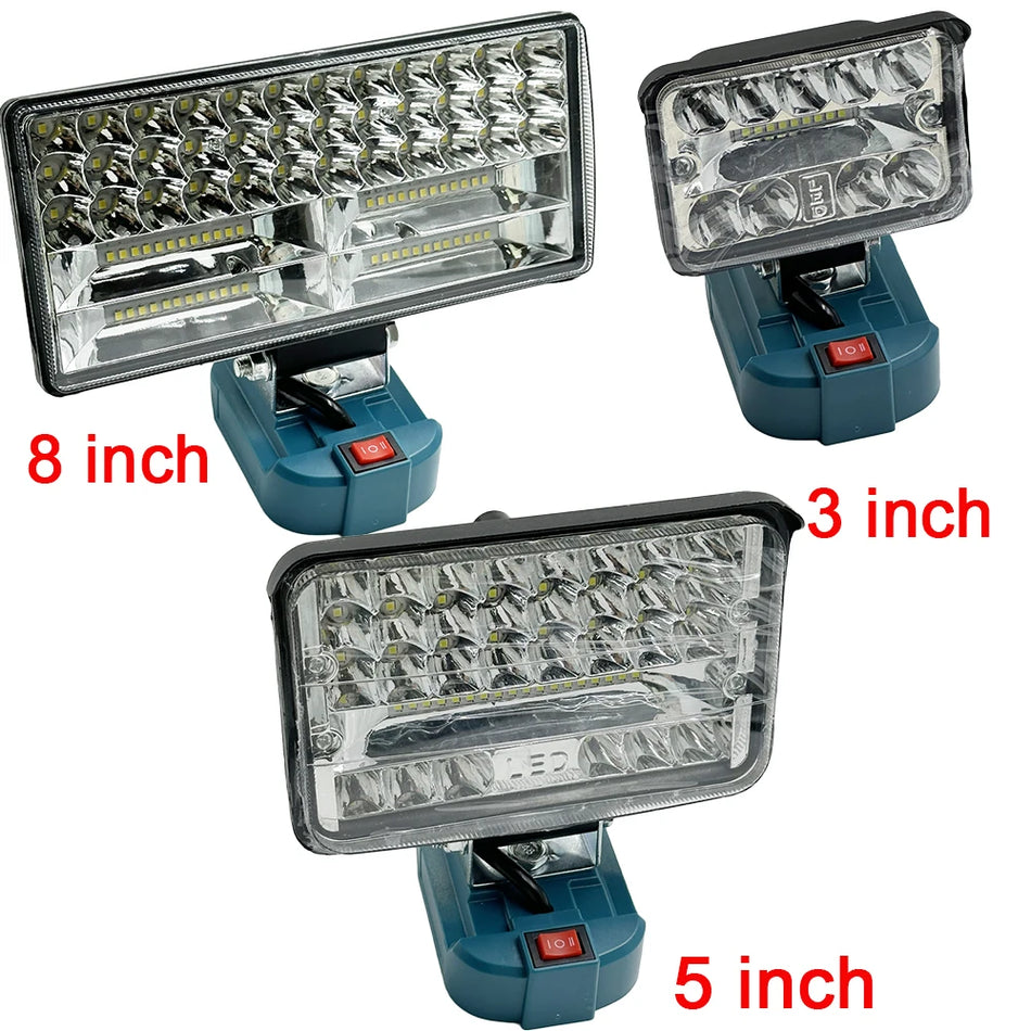 90W LED darba gaisma ar 5400 lumeni un 2 līmeņu dimmēšanu Makita 18V