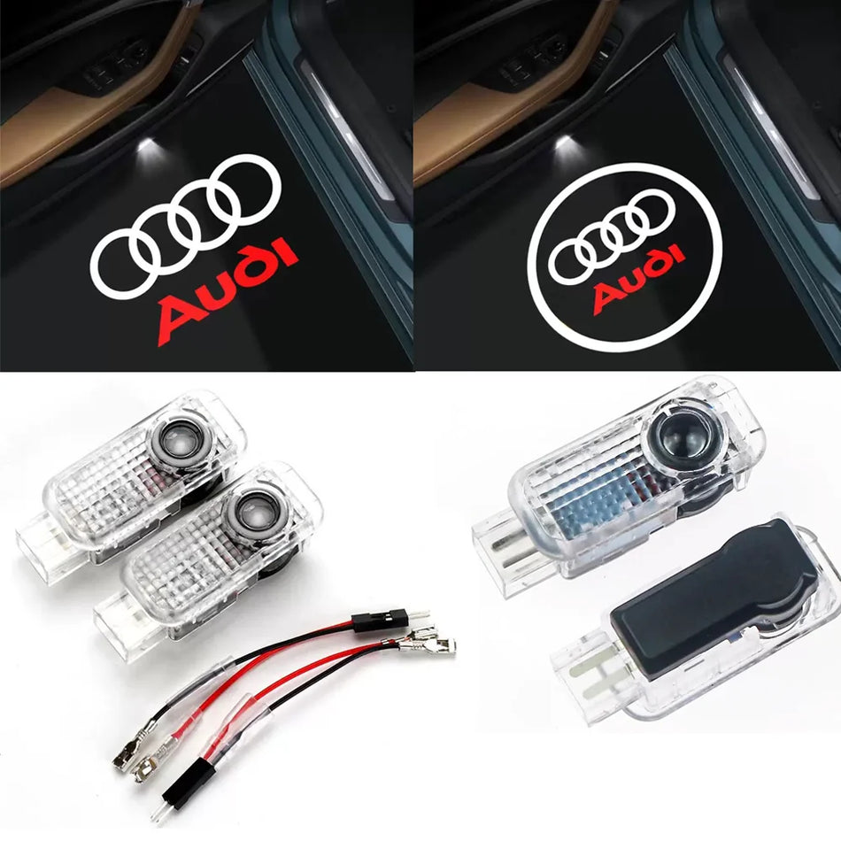 Proiettore Logo di Benvenuto a LED per Audi A1 A3 A4 A5 A6 A7 A8 B5 B6 B7 B8 C5 C6 C7 Q3 Q5 8V