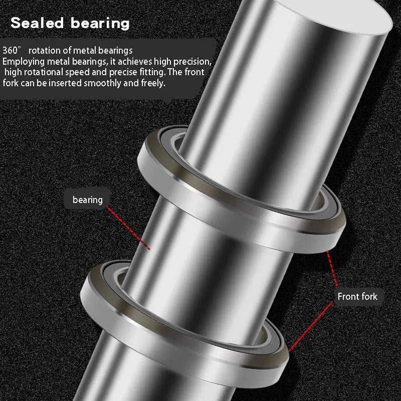 6061 Aluminum Mountain Bike Front Bearing Fork Set, Straight Tube 42-52mm