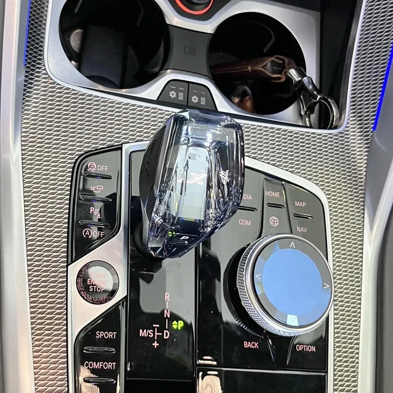 Set di Pomelli del Cambio in Cristallo BMW per Serie X5 X6 X7, Cristallo ABS