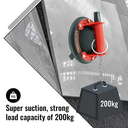 8 Inch Vacuum Suction Cup 200kg &ndash; Heavy Lift For Tile Glass