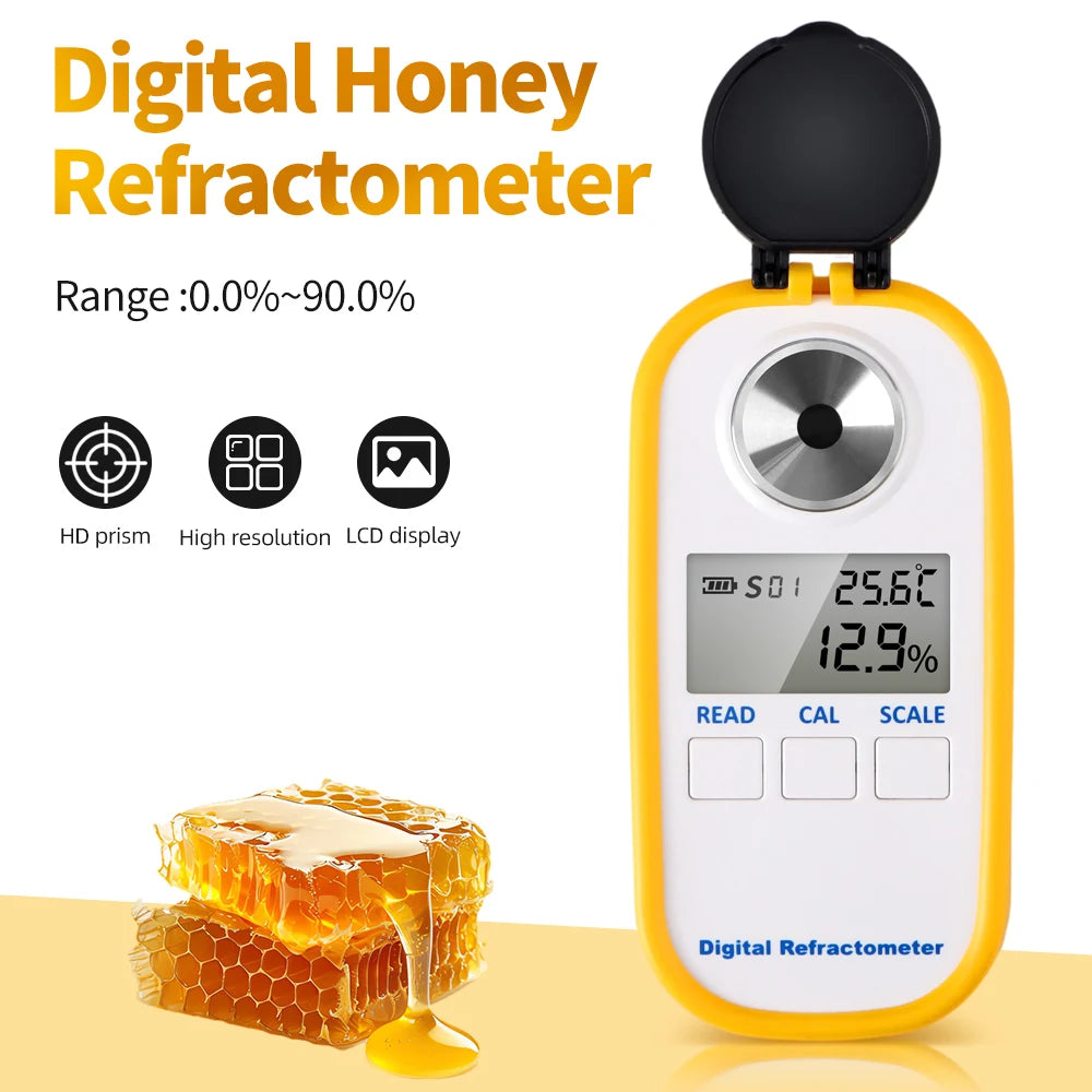 Digital Sugar Refractometer &ndash; Wide Brix Range With ATC DR301 Honey 90 Brix