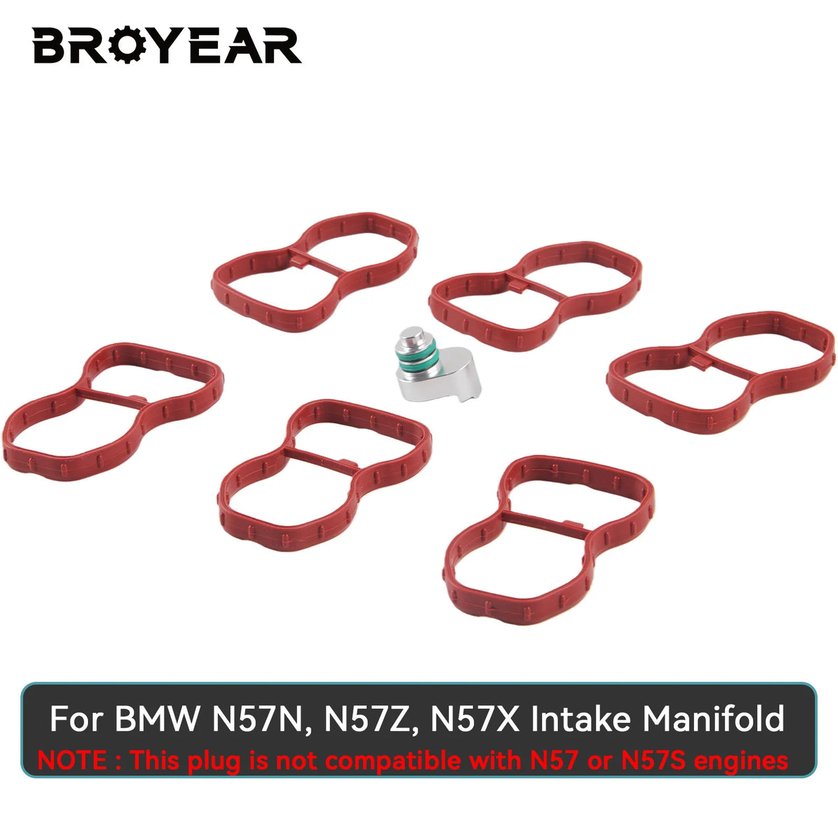 Swirl Flap Plug with Gasket Aluminum for BMW N57N N57Z N57X 3.0 Diesel by InterCyprus Trading Ltd