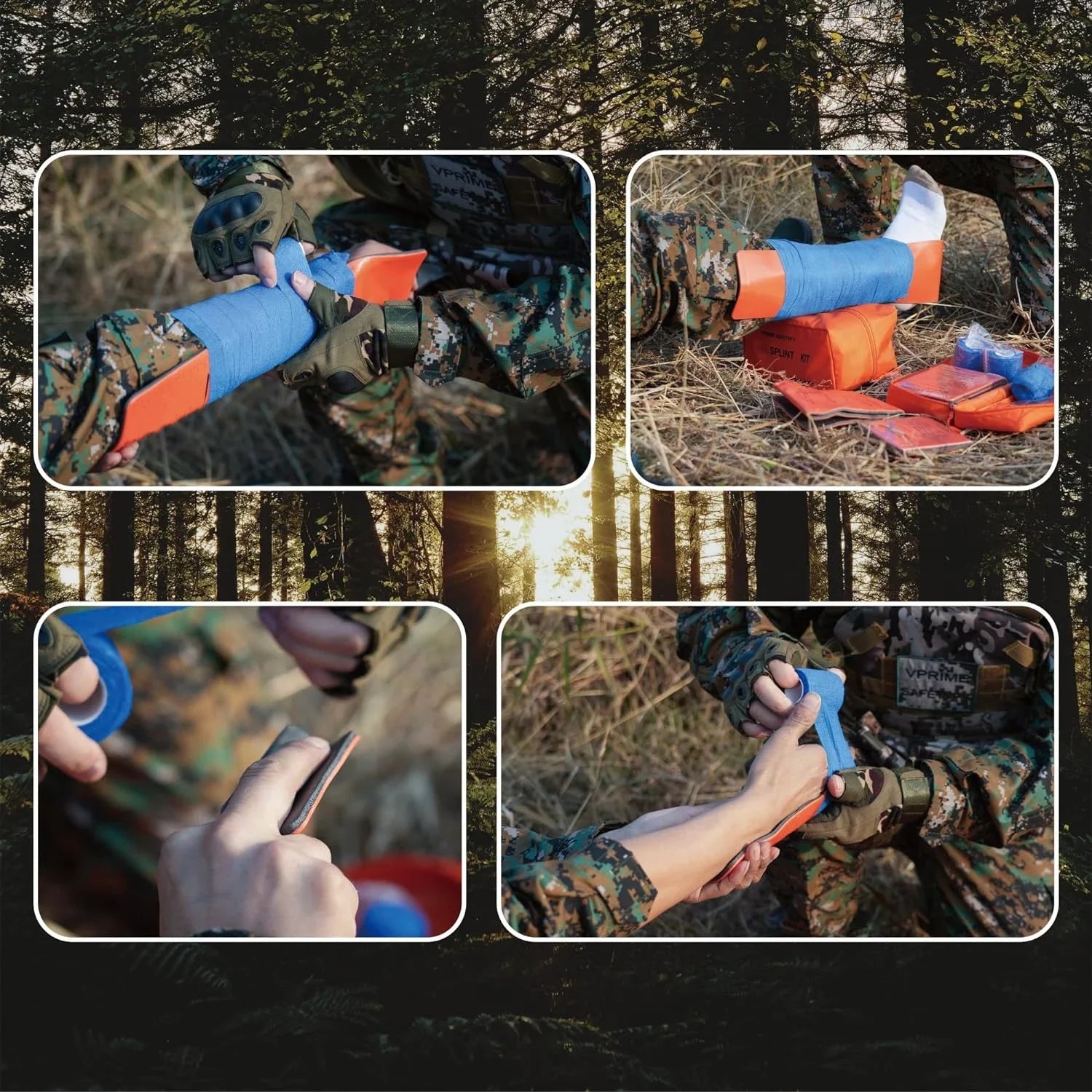 SANKE RESCUE First Aid Splint &ndash; Lightweight Aluminum Core