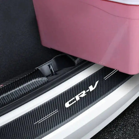 Carbon Fiber Door Sill Protector For Honda CRV HRV Civic