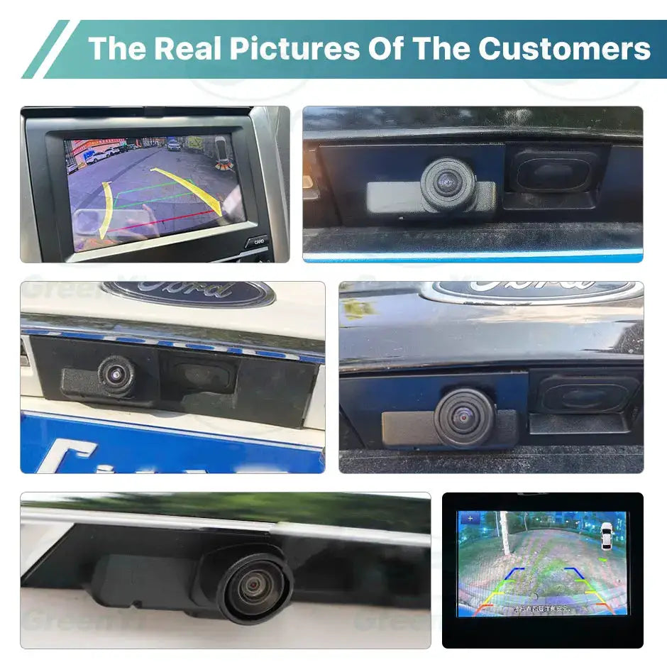 AHD 1080P Vehicle Dynamic Trajectory Car Trunk Handle Rear View Camera For Ford Mondeo MK3 MK4 MK5 S-Max 2014-2018 Android DVD by InterCyprus Trading Ltd