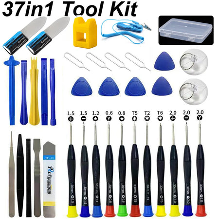 Universal Mobile Phone Repair Tool Kit for iPhone, iPad &amp; Laptops 37PCS Set