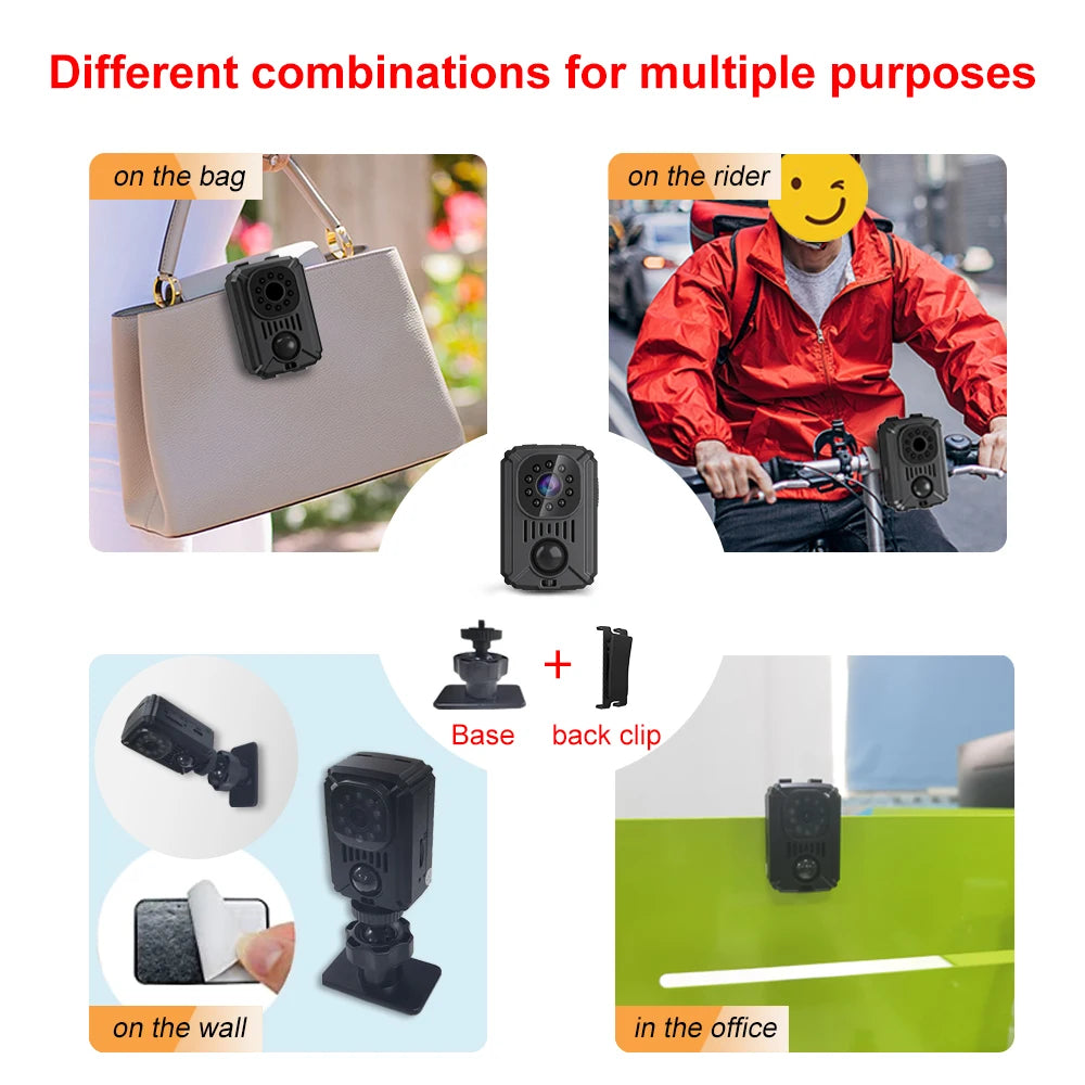 MD31 Mini PIR Camera - Full HD 1080P, Portable Motion Detection Recorder