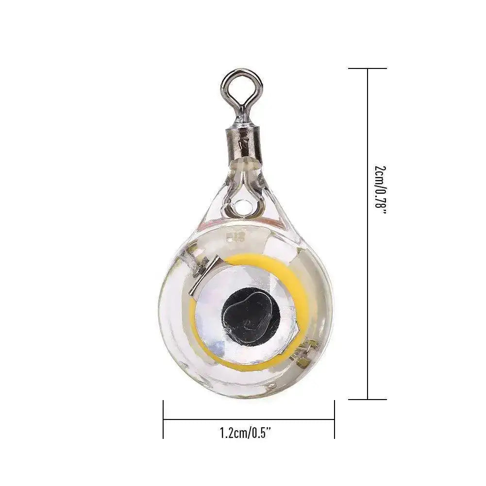 10Pcs Fishing Lure Light Eye Shape Night Battery Powered