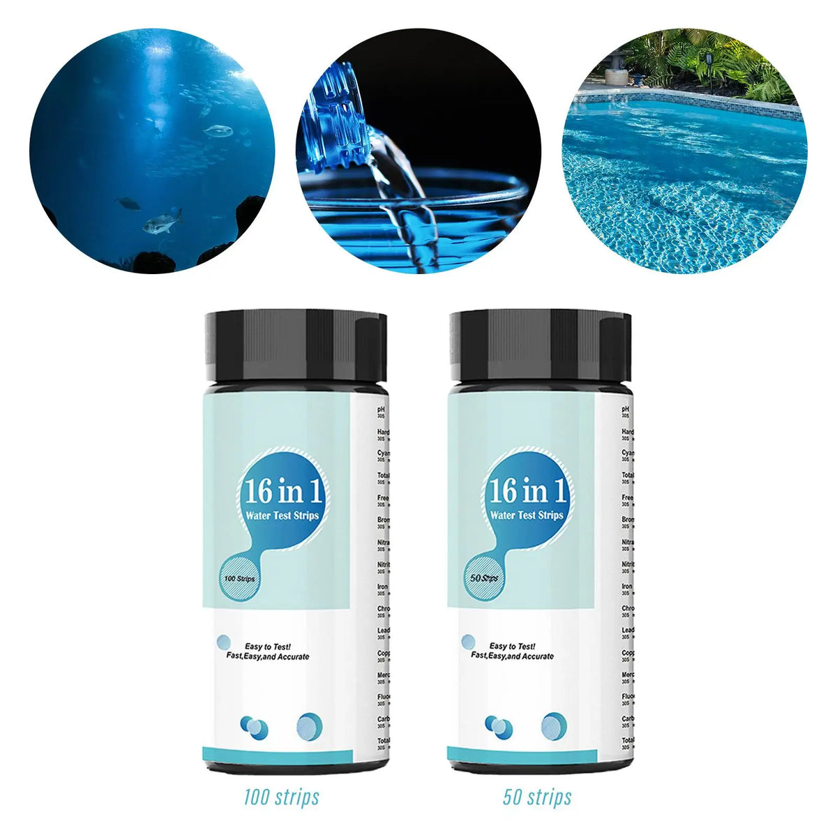 16 In 1 Water Test Strips &ndash; Fast Accurate Water Testing