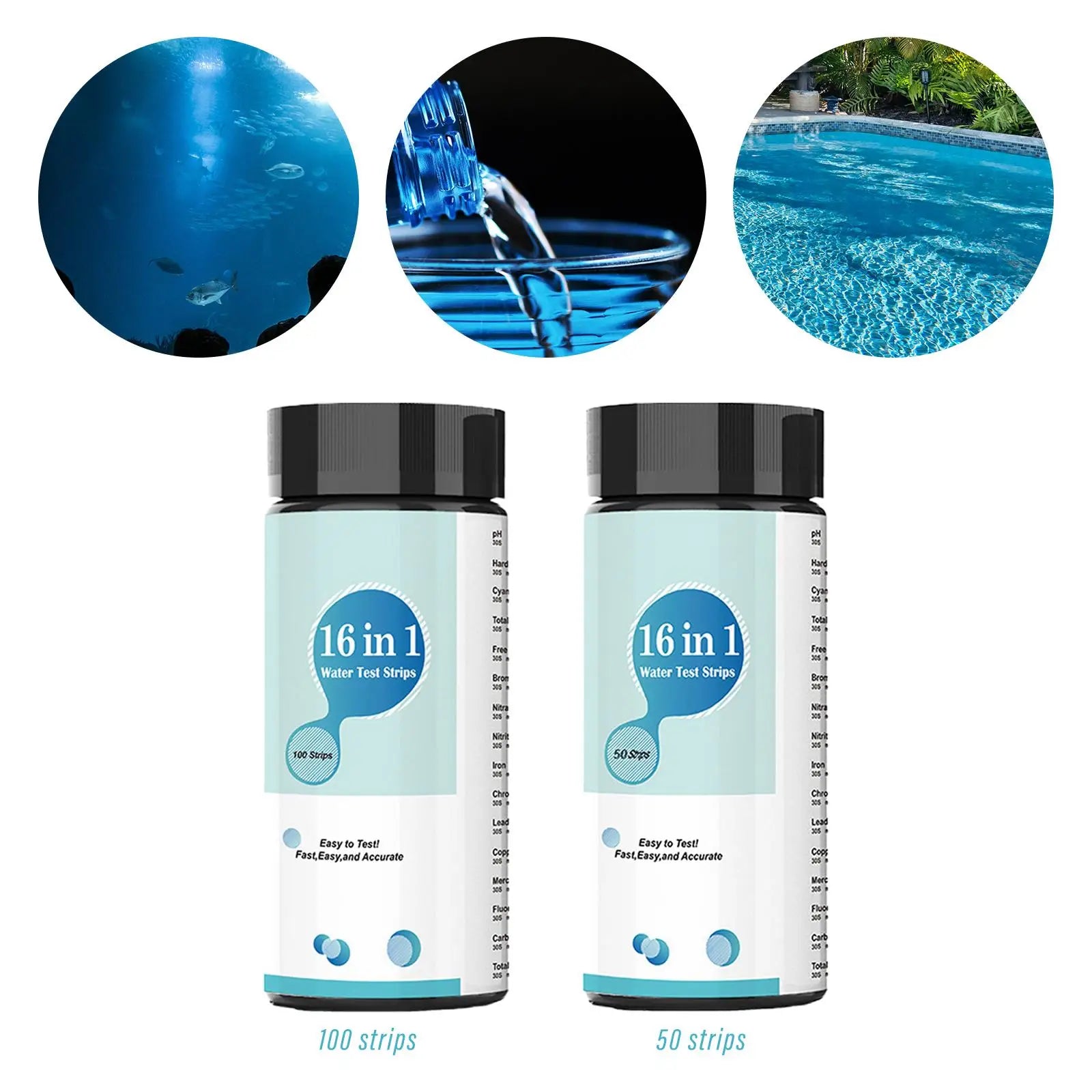 16 In 1 Water Test Strips &ndash; Fast Accurate Water Testing