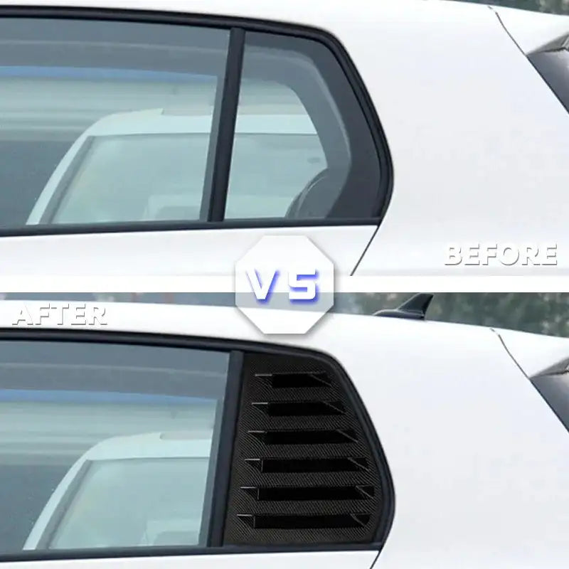Pair ABS Carbon Fiber Window Trim For VW Golf MK5 MK6 MK7
