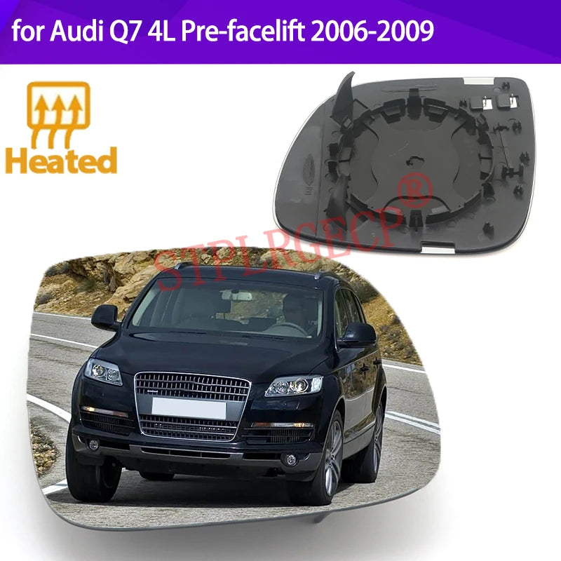 Vetro dello Specchietto Riscaldato Sinistro Destro per Audi Q7 4L 2006-2009