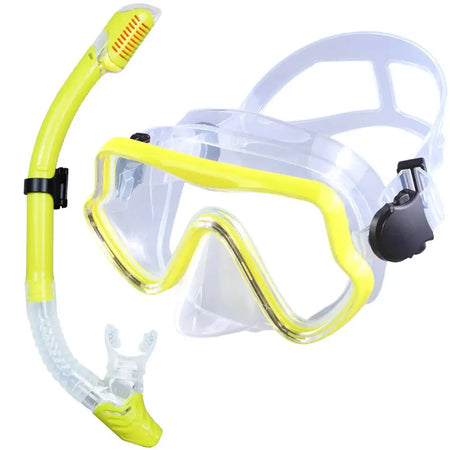 Professional Panoramic Snorkeling Gear Set for Adults | JoyMaySun Yellow