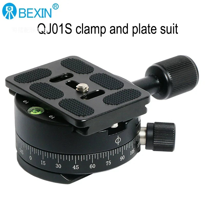 360&deg; Rotate Panoramic Camera Clamp | Quick Release Arca Swiss Mount QJ-01S