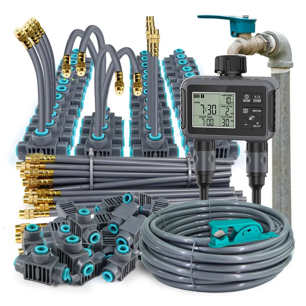 Dual Zone Smart LCD Garden Watering Timer &ndash; Rain Delay Ready