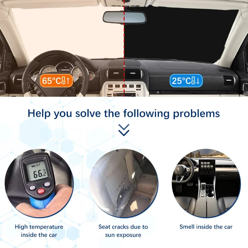 Citroen Berlingo B9 Windshield Sunshade - UV Blocker &amp; Cooler Protector